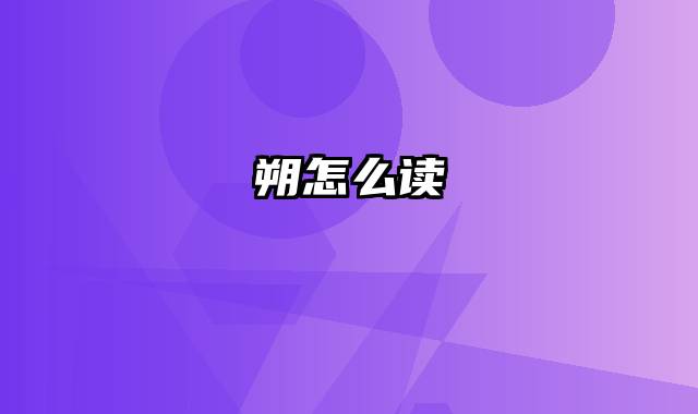 朔怎么读