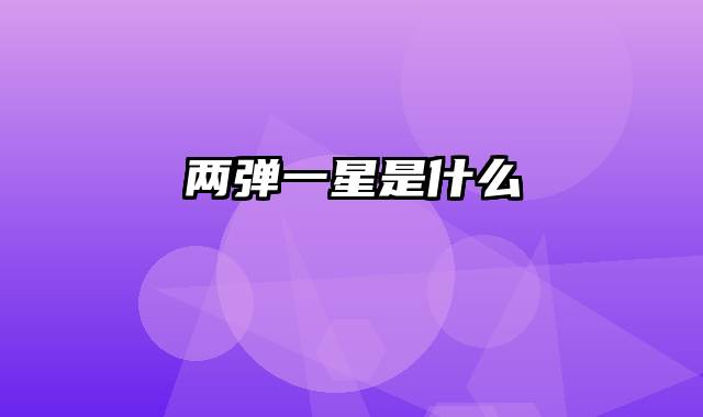 两弹一星是什么