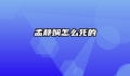 孟静娴怎么死的