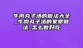 牛肉丸子汤的做法大全_牛肉丸子汤的家常做法_怎么做好吃