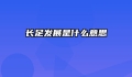 长足发展是什么意思