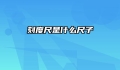 刻度尺是什么尺子