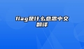 flag是什么意思中文翻译