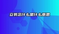 立羽念什么是什么意思