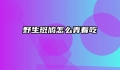 野生斑鸠怎么弄着吃