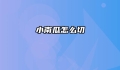 小南瓜怎么切