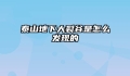 泰山地下大裂谷是怎么发现的