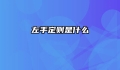左手定则是什么