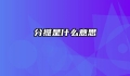 分摊是什么意思