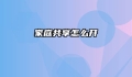 家庭共享怎么开