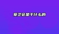 爱卫会是干什么的