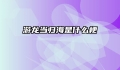 游龙当归海是什么梗