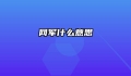 网军什么意思