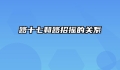 路十七和路招摇的关系
