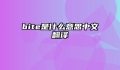 bite是什么意思中文翻译
