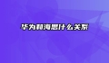 华为和海思什么关系