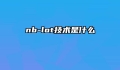 nb-lot技术是什么