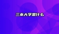 三本大学是什么
