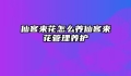 仙客来花怎么养仙客来花管理养护