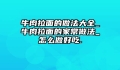 牛肉拉面的做法大全_牛肉拉面的家常做法_怎么做好吃.