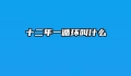 十二年一循环叫什么