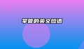 掌管的英文短语