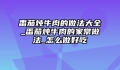 番茄炖牛肉的做法大全_番茄炖牛肉的家常做法_怎么做好吃