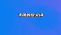 丰硕的反义词
