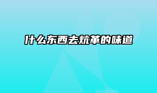 什么东西去炕革的味道