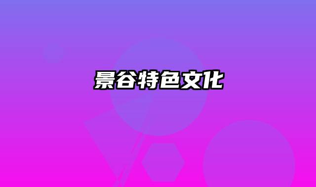 景谷特色文化