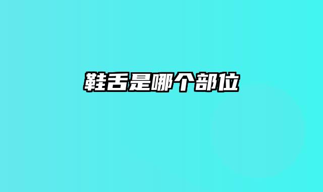 鞋舌是哪个部位