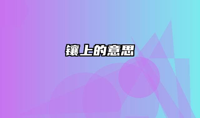 镶上的意思