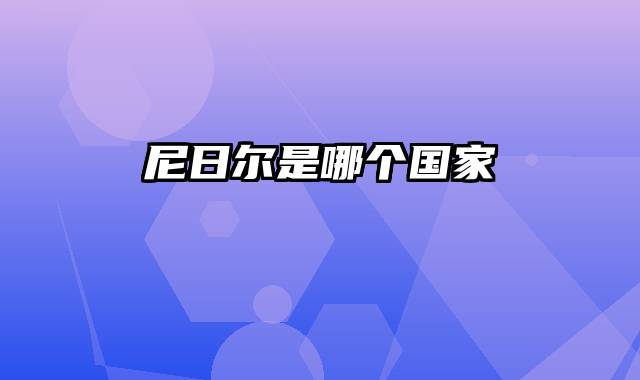 尼日尔是哪个国家