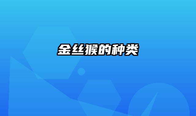 金丝猴的种类