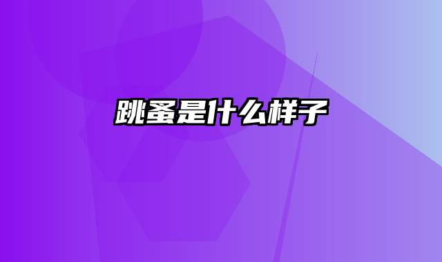 跳蚤是什么样子