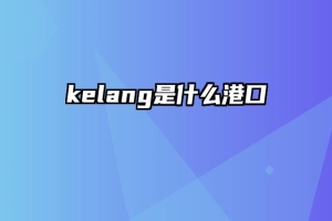 kelang是什么港口