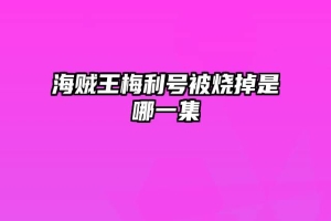 海贼王梅利号被烧掉是哪一集