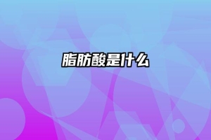 脂肪酸是什么