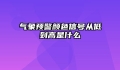 气象预警颜色信号从低到高是什么