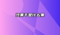 沙果干是什么果