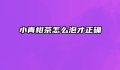 小青柑茶怎么泡才正确
