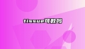 tissue可数吗