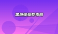 黑色蜘蛛有毒吗