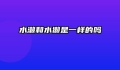 水濑和水獭是一样的吗