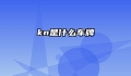 kn是什么车牌