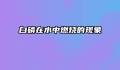 白磷在水中燃烧的现象