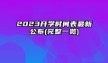 2023开学时间表最新公布(完整一览)