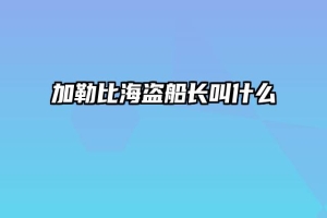 加勒比海盗船长叫什么
