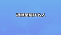 祖母是指什么人